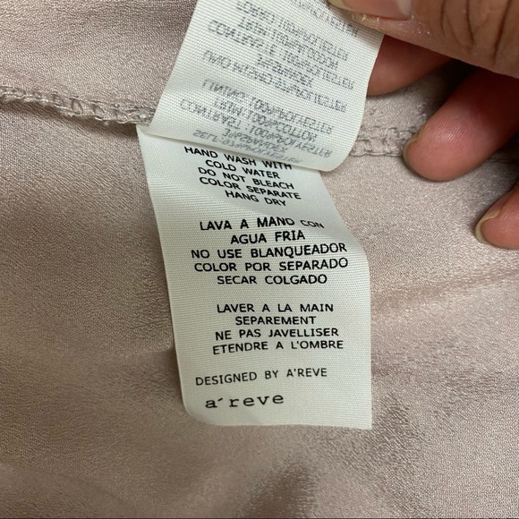 A’Reve Light Lilac Chiffon Floral Lace Dress Sz S - Picture 11 of 11